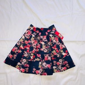 Floral Mini Skirt